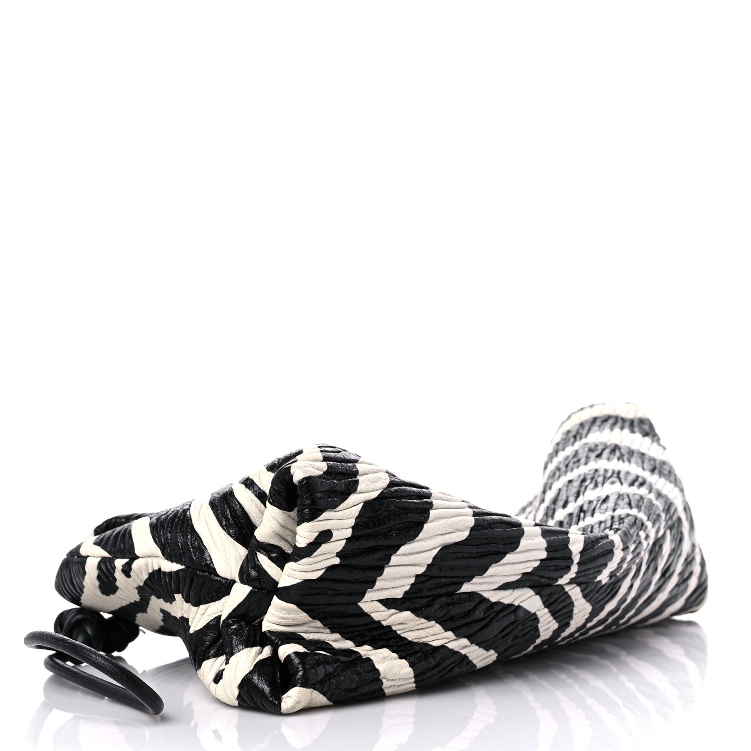 Bottega Veneta Nappa BV Trine Clutch Zebra 4 of 12