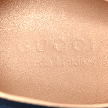 Gucci Lurex Calfskin Web GG Monogram Mens Falacer Sneakers 9 Iridescent Blue Iridescent Red Silver 9 of 10