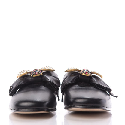 Gucci Calfskin Bow Ballet Flats 36 Black 3 of 11