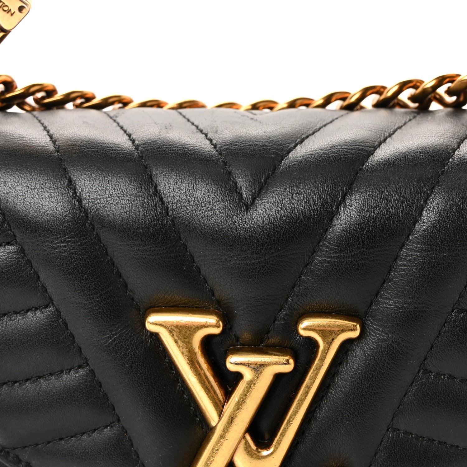Louis Vuitton Calfskin New Wave Chain PM Black 7 of 10