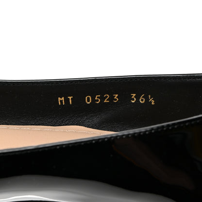 Christian Dior Patent Calfskin C'est Dior Ballet Flats 36.5 Black 7 of 9