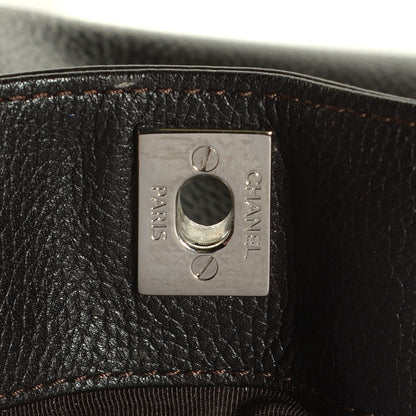 Chanel Calfskin Cerf Executive Shopper Tote Dark Brown 8 of 8