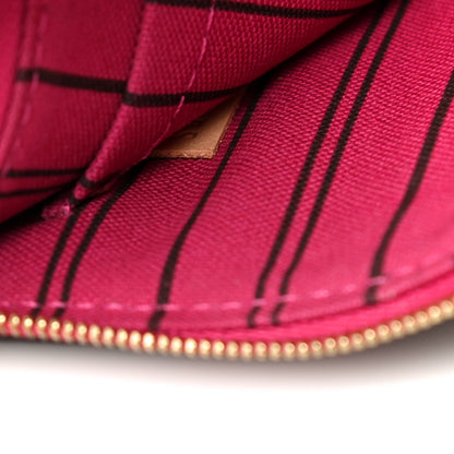 Louis Vuitton Monogram Neverfull MM GM Pochette Pivoine 8 of 11