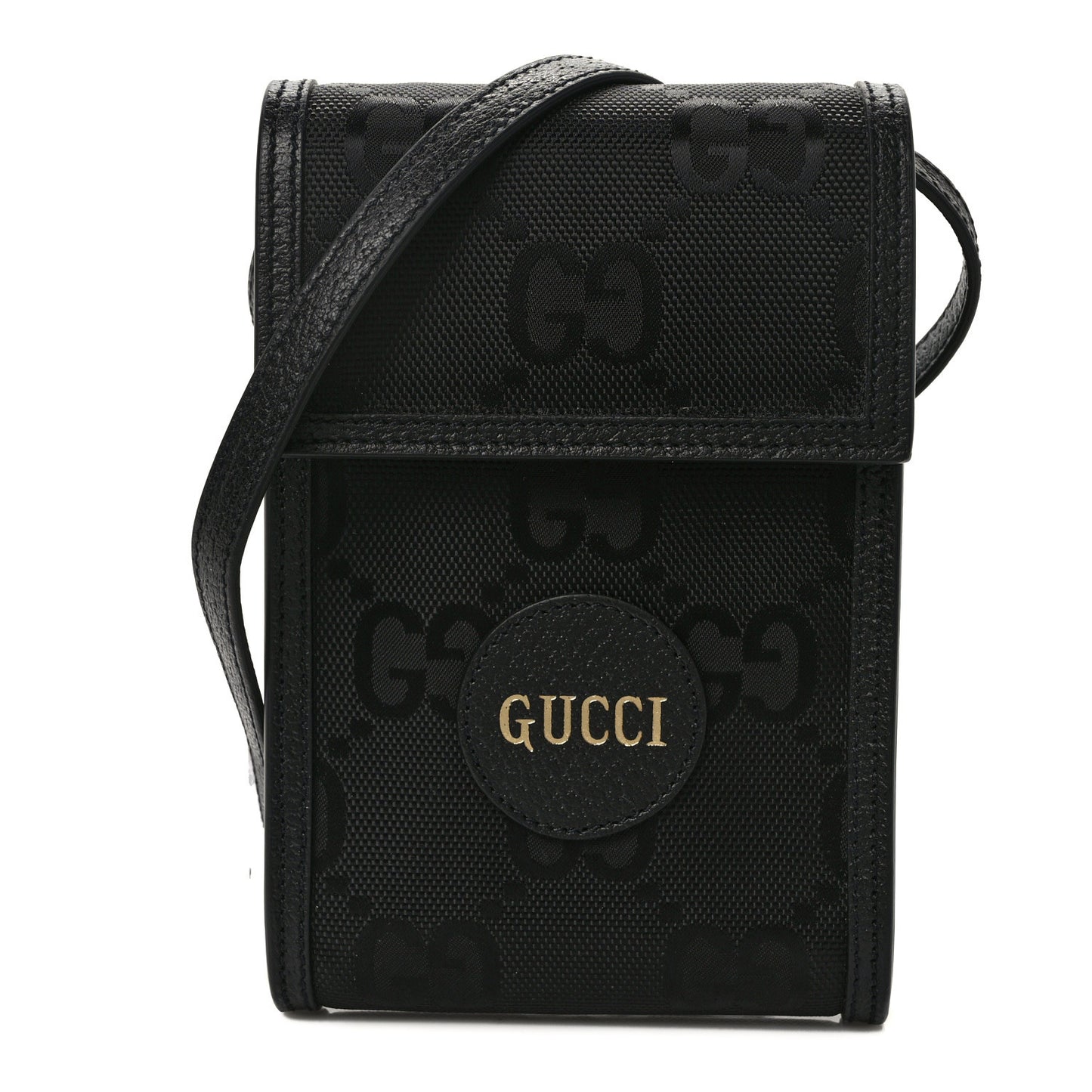 Econyl Nylon Monogram Off The Grid Crossbody Bag Black
