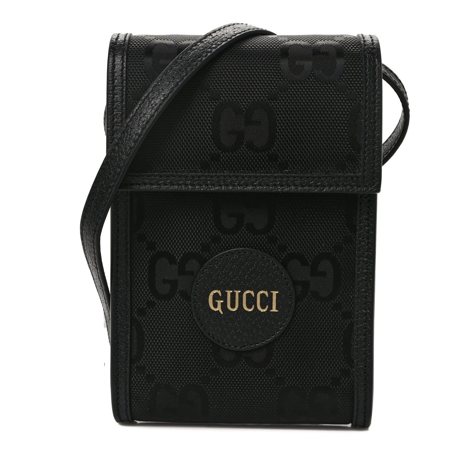 Gucci Econyl Nylon Monogram Off The Grid Crossbody Bag Black 1 of 10