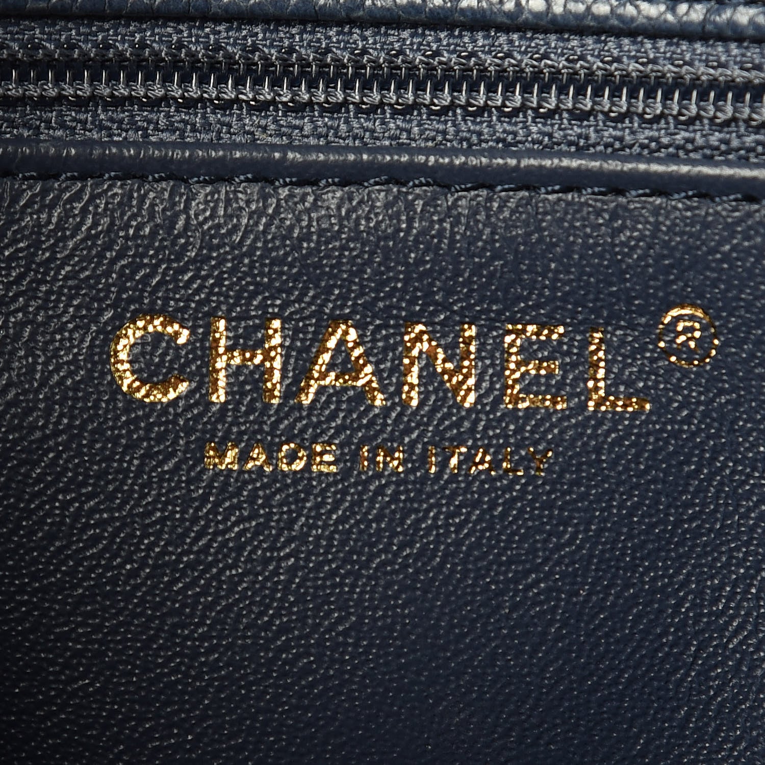 Chanel Crumpled Grained Calfskin Quilted Mini Two Tone Flap Blue 6 of 10