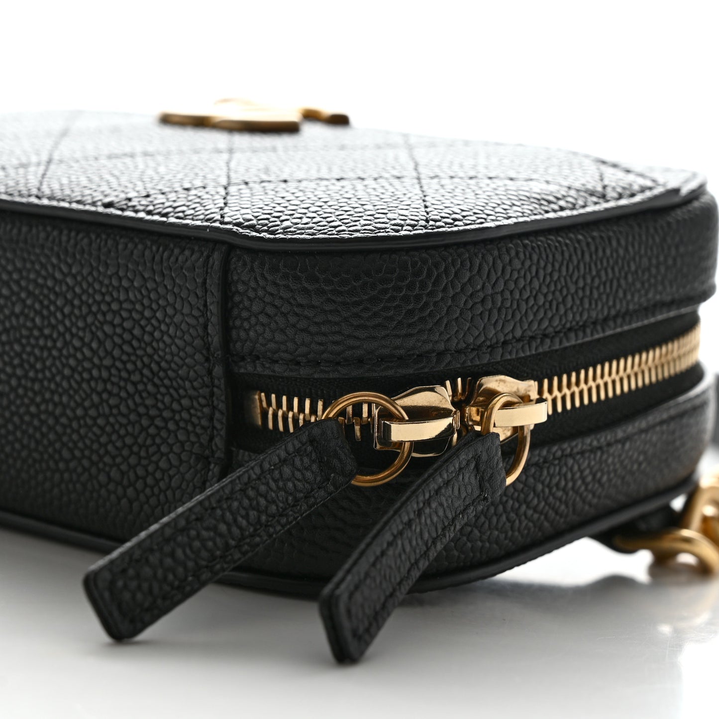 Caviar Quilted Waist Bag Black