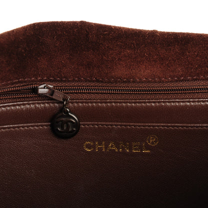 Chanel Suede Quilted Flap Bag Brown 7 of 8