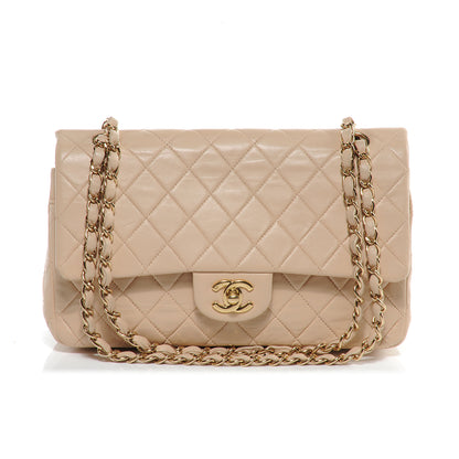Chanel Lambskin Medium Double Flap Beige 1 of 7