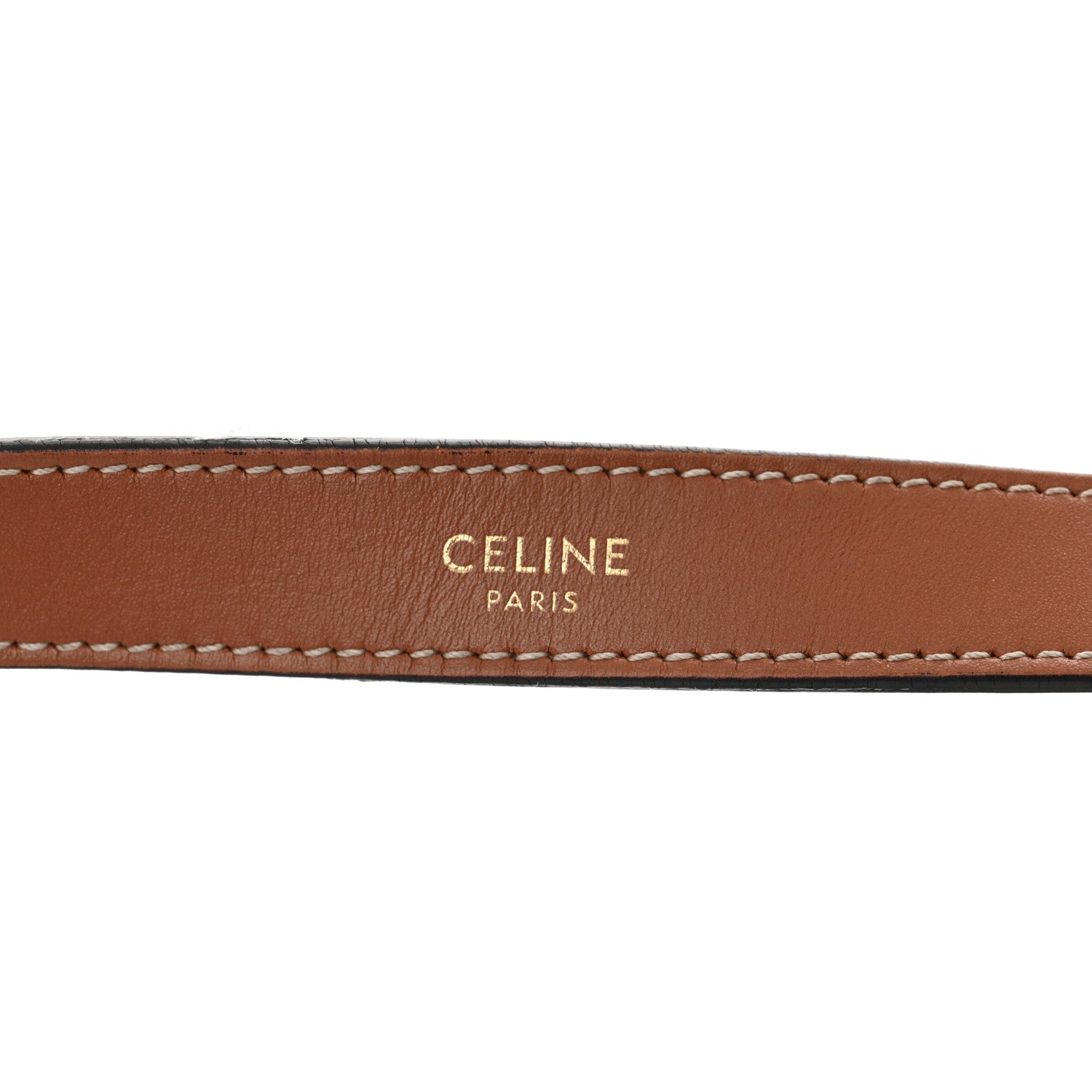 Celine Triomphe Canvas Calfskin Ava Shoulder Bag Tan 8 of 16