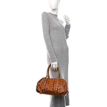 MCM Visetos Boston Bag Cognac 2 of 12