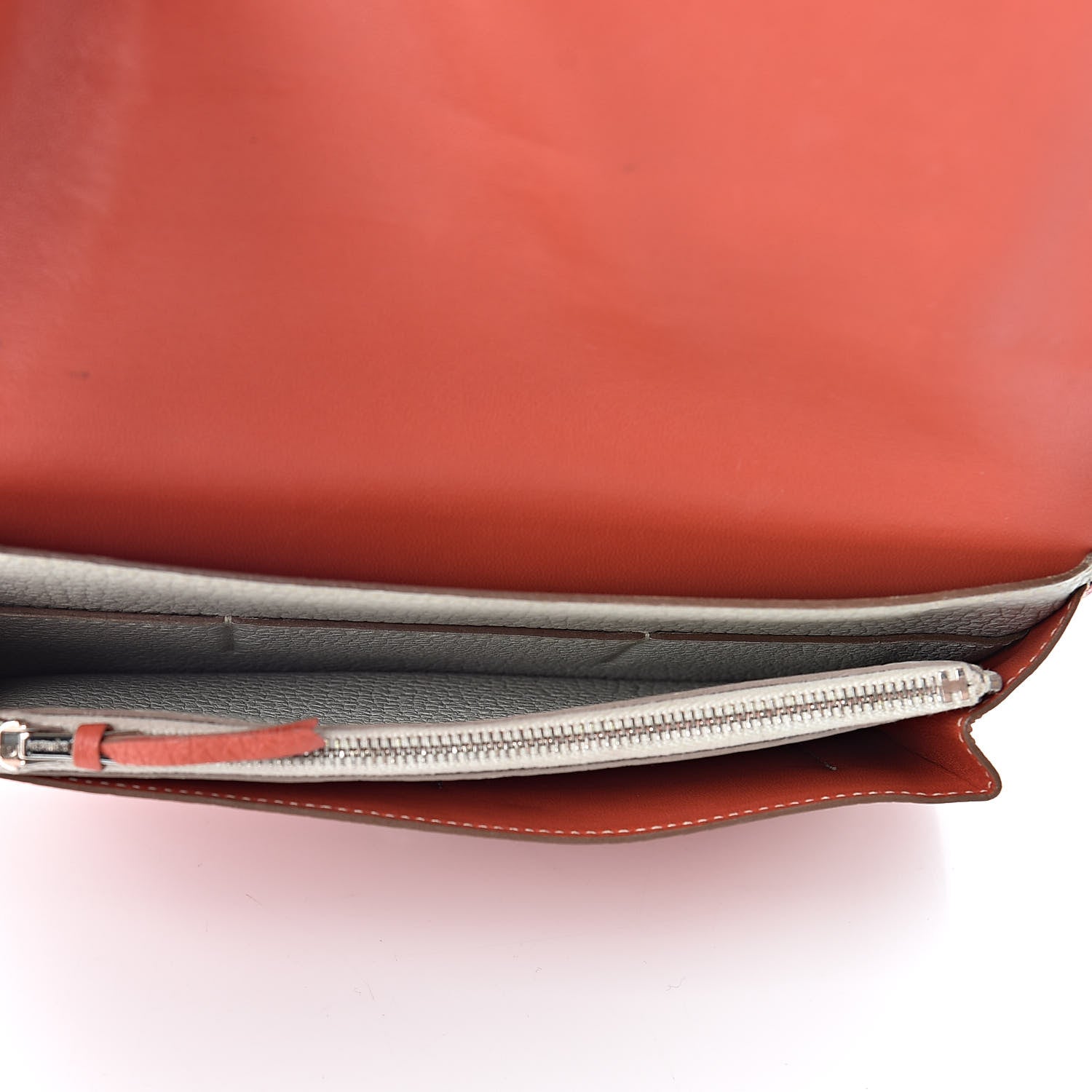 Hermes Togo Dogon Duo Wallet Sanguine 6 of 15