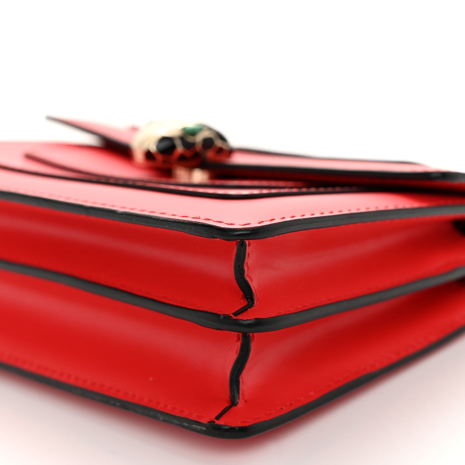 Bulgari Calfskin Serpenti Forever Crossbody Bag Red 10 of 10