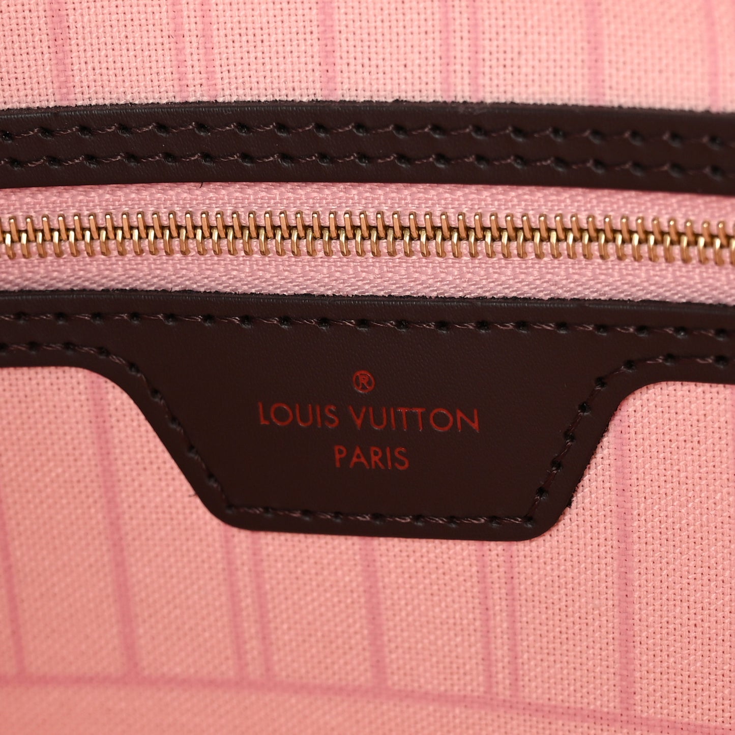 Damier Ebene Neo Neverfull MM Rose Ballerine