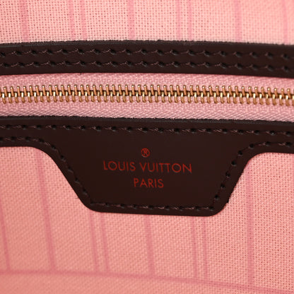 Louis Vuitton Damier Ebene Neo Neverfull MM Rose Ballerine 7 of 10