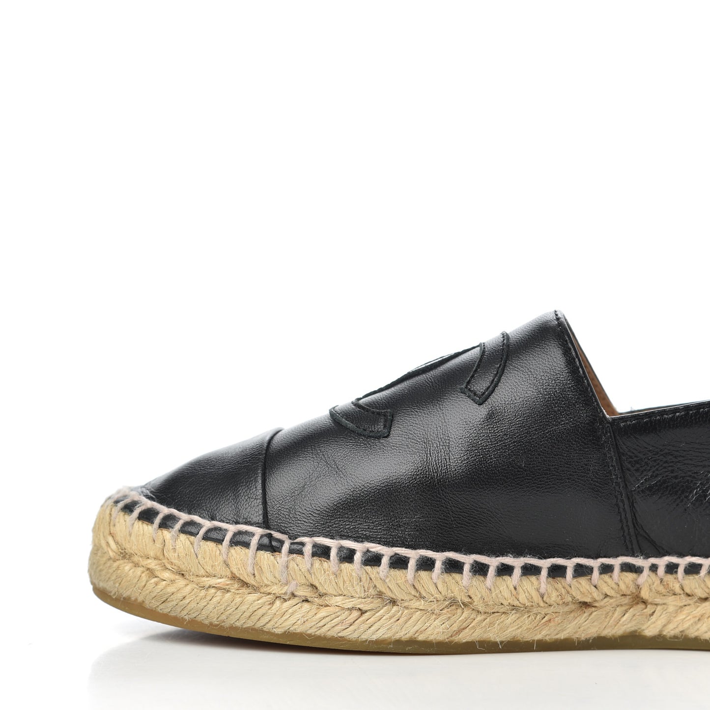 Lambskin CC Espadrilles 37 Black