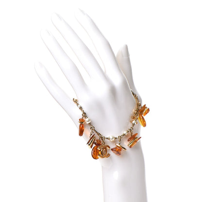 Chanel Pearl Amber CC Bracelet Gold 2 of 7