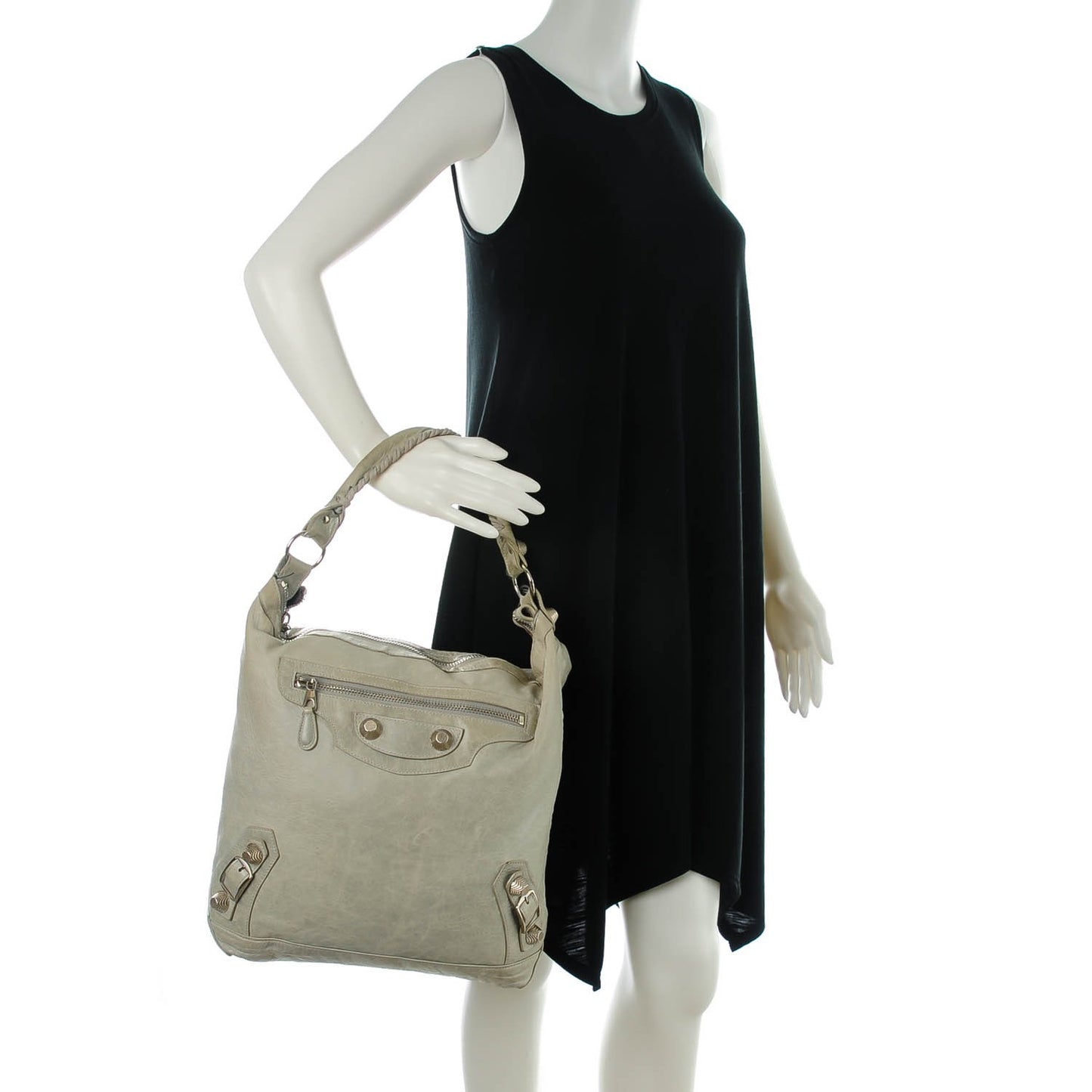 Agneau Giant 21 Silver Hardware Day Hobo Argent