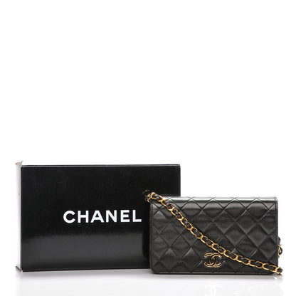 Chanel Lambskin Quilted Small Evening Flap Black 8 of 8