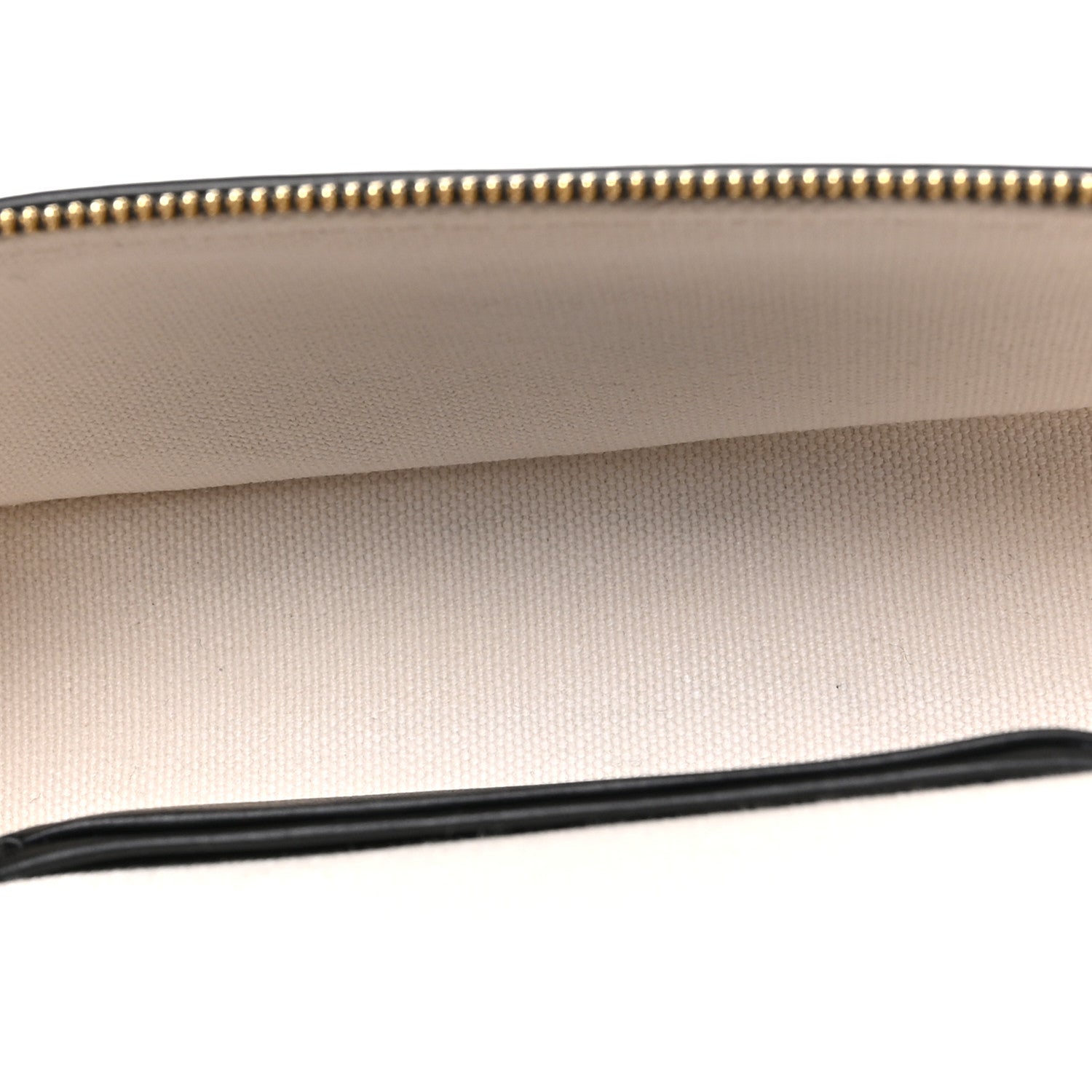 Chanel Boucle Calfskin Top Handle Slim Vanity Case With Chain Ecru Black 5 of 10