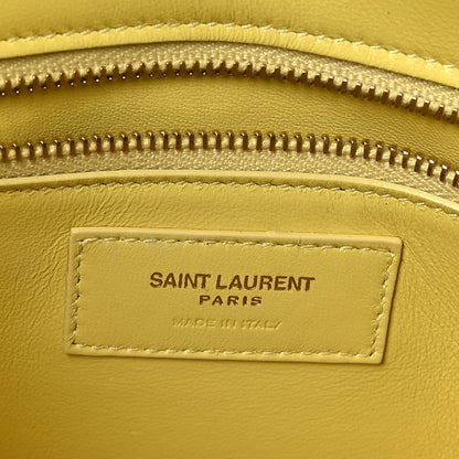 Saint Laurent Smooth Calfskin Carre Satchel Paille 6 of 9