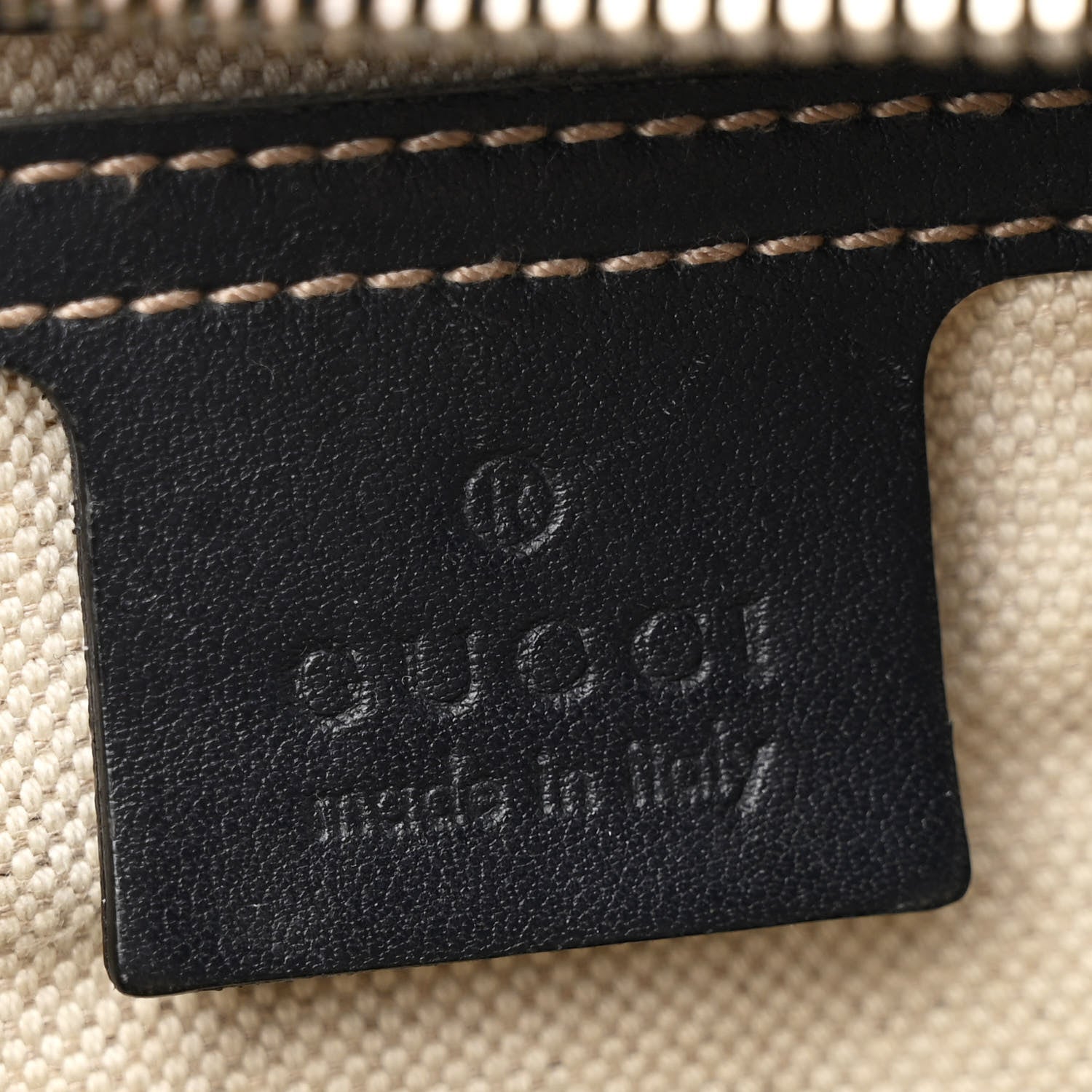Gucci GG Plus Monogram Selleria Calfskin Medium Messenger Bag Beige Blue 6 of 14