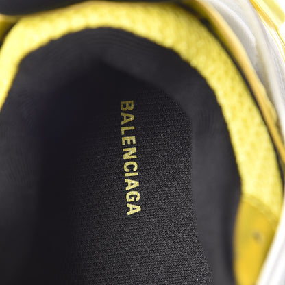 Balenciaga Mesh Nylon Womens Track Sneakers 39 Jaune Black White 11 of 16