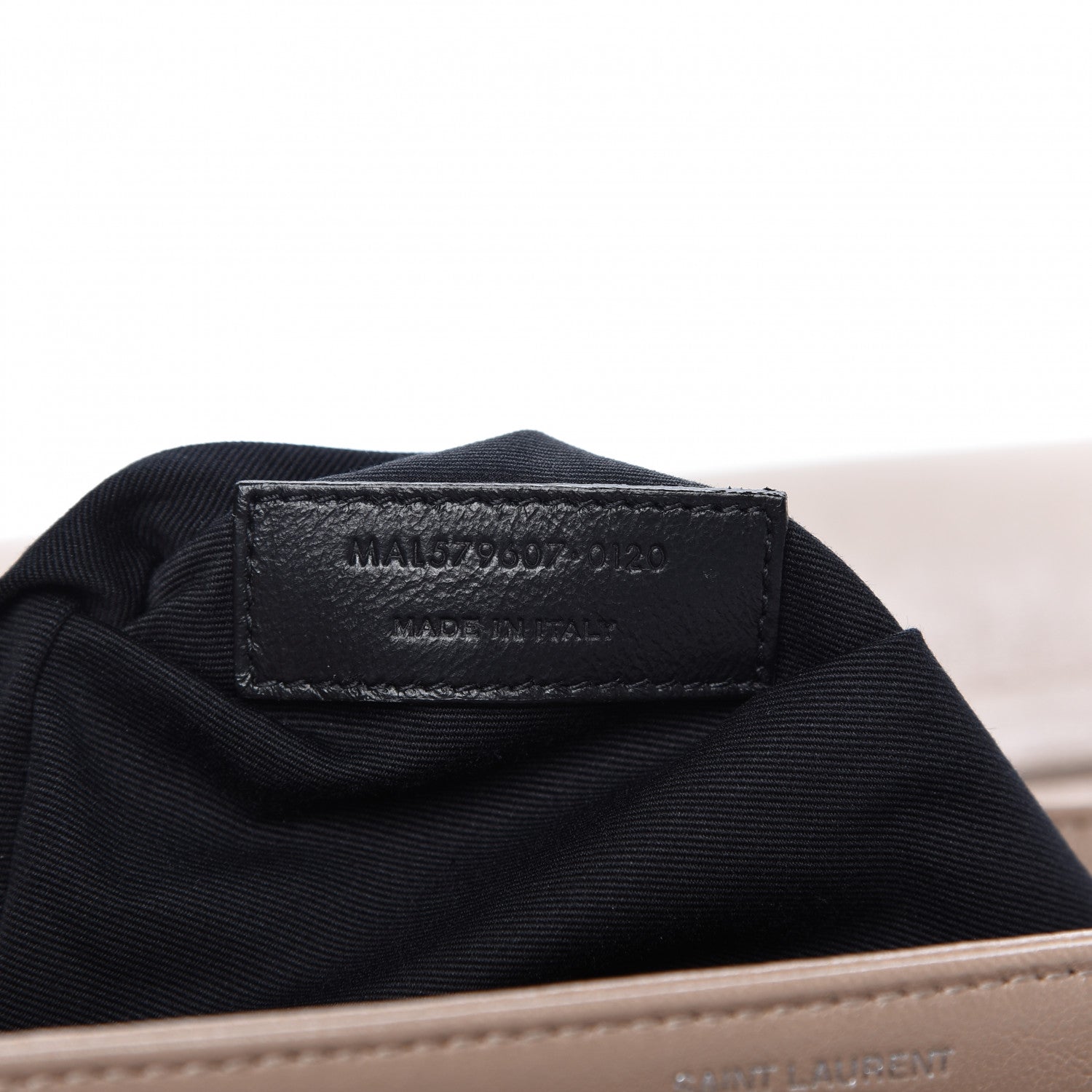 Saint Laurent Lambskin Quilted Small Becky Chain Bag Gold Sand 9 of 10