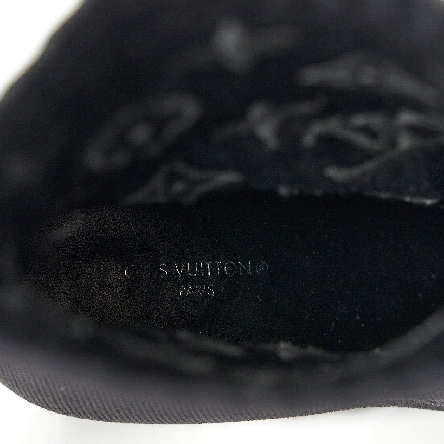 Louis Vuitton Monogram Stretch Fabric Silhouette Ankle Boots 36 Black 8 of 8