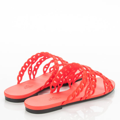 Hermes Chaine d'Ancre Nude Sandals 38 Pavot 4 of 6