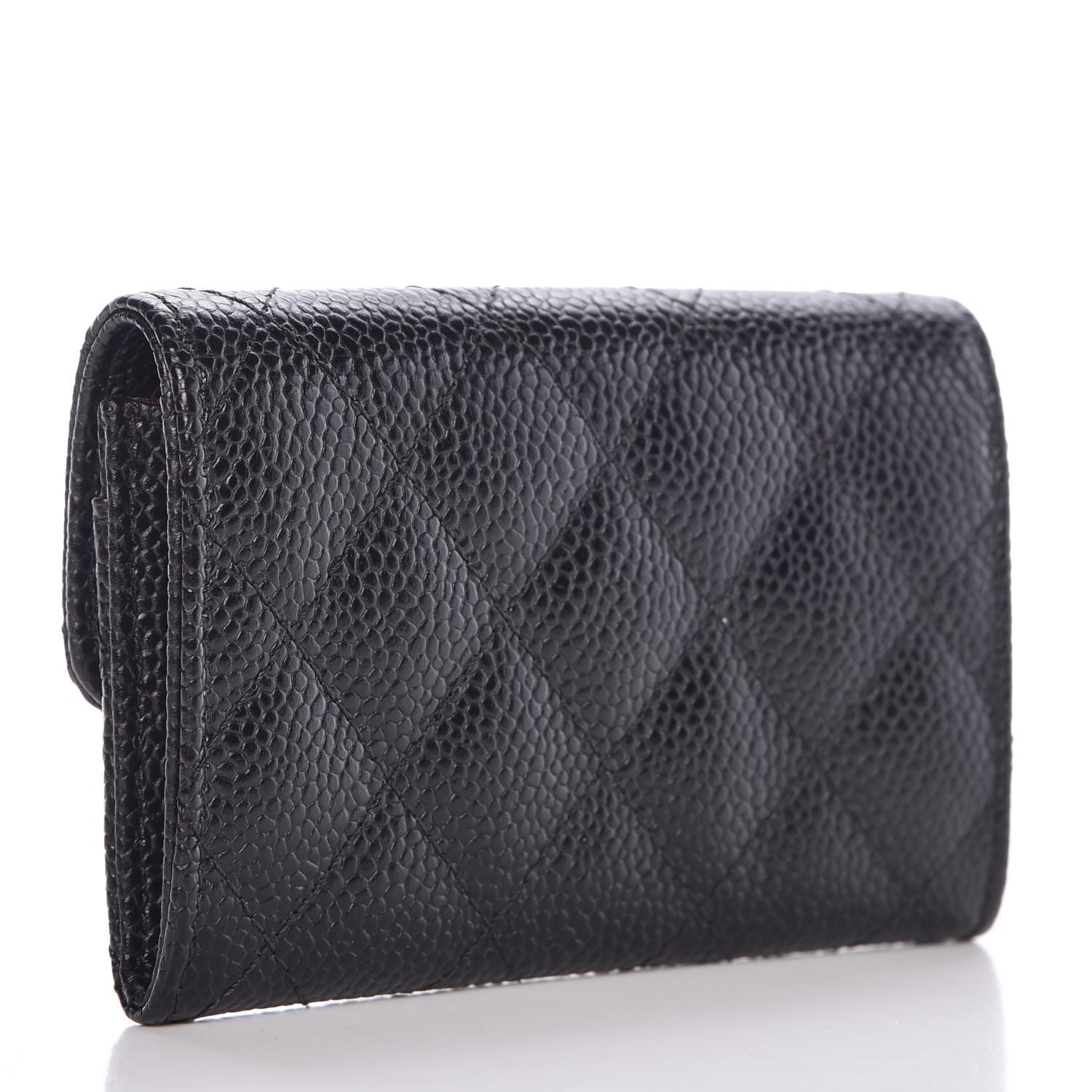 Chanel Caviar Quilted Flap Card Holder Black 3 of 11