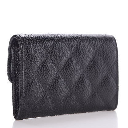 Chanel Caviar Quilted Flap Card Holder Black 3 of 11