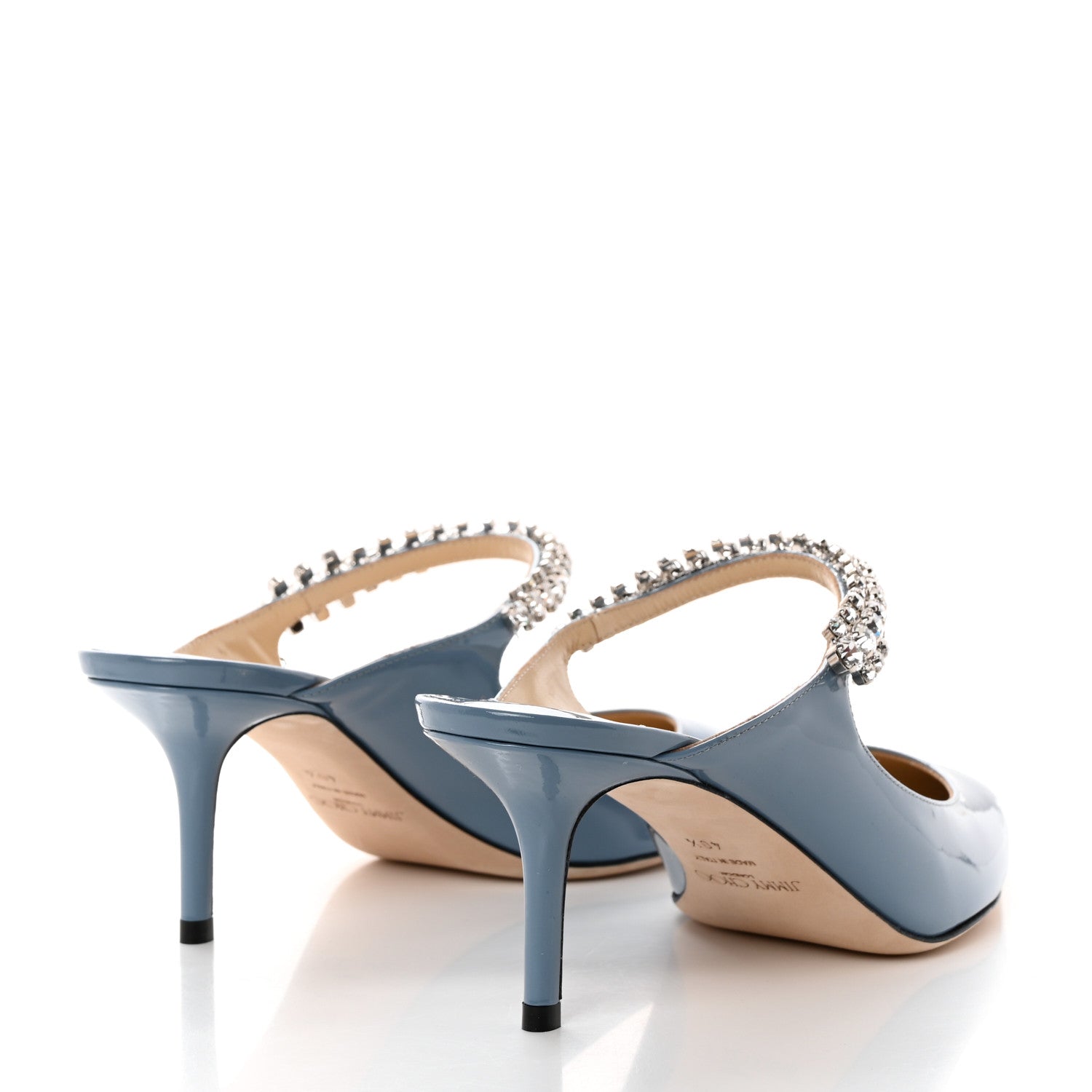 Jimmy Choo Patent Crystal Bing 65 Pumps 40.5 Blue 4 of 7