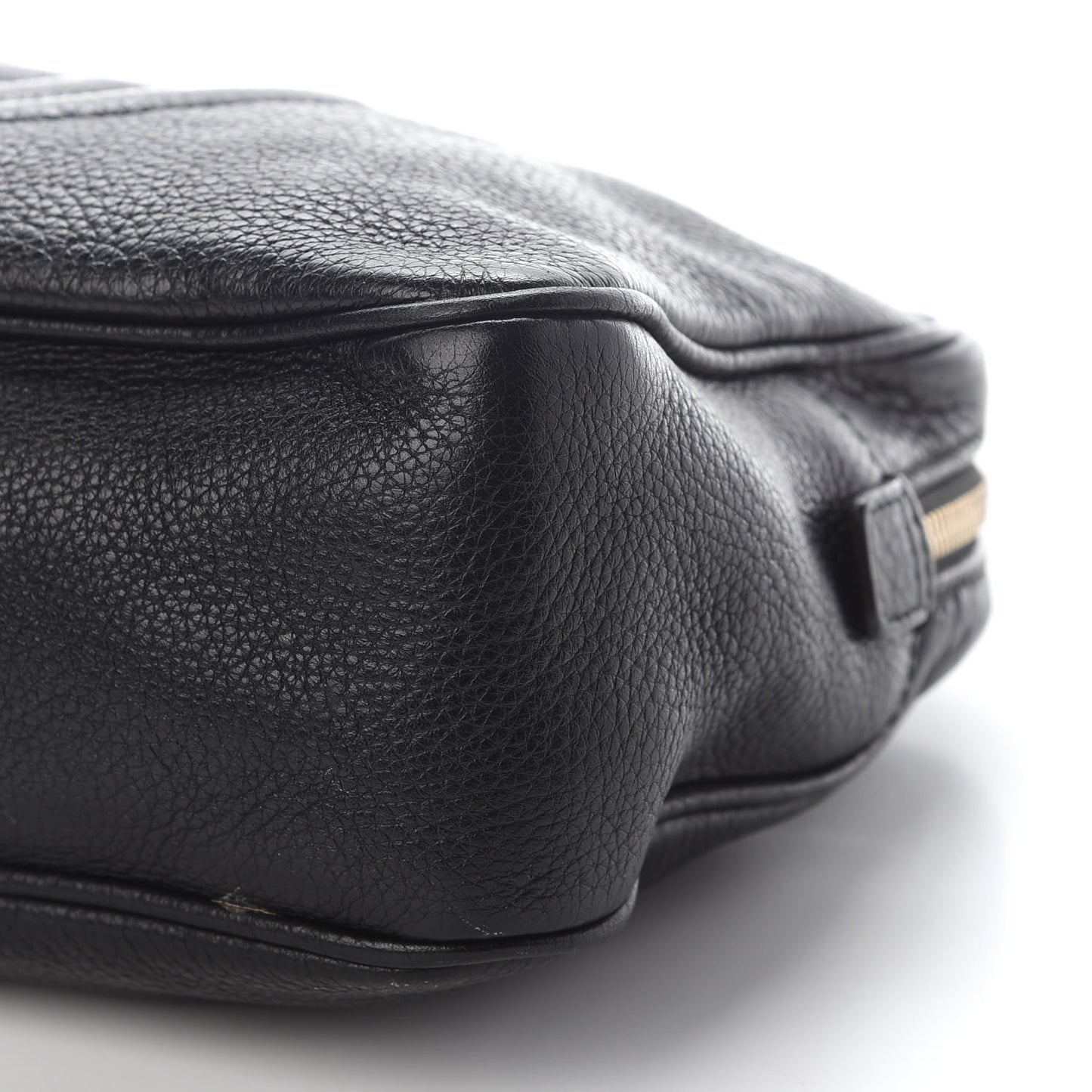 Pebbled Calfskin Small Soho Bowler Black