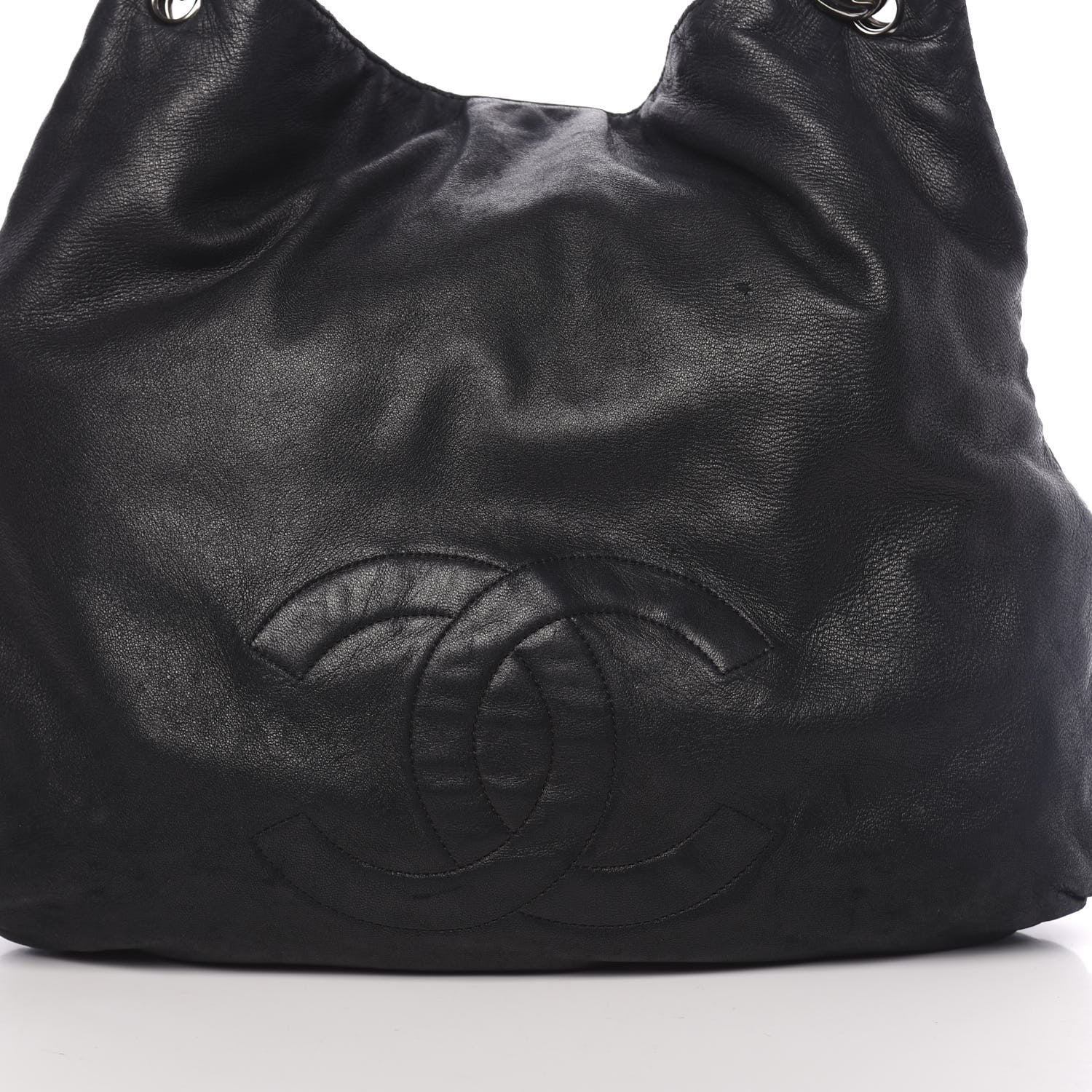 Chanel Lambskin Soft and Chain Large Hobo Black 10 of 11