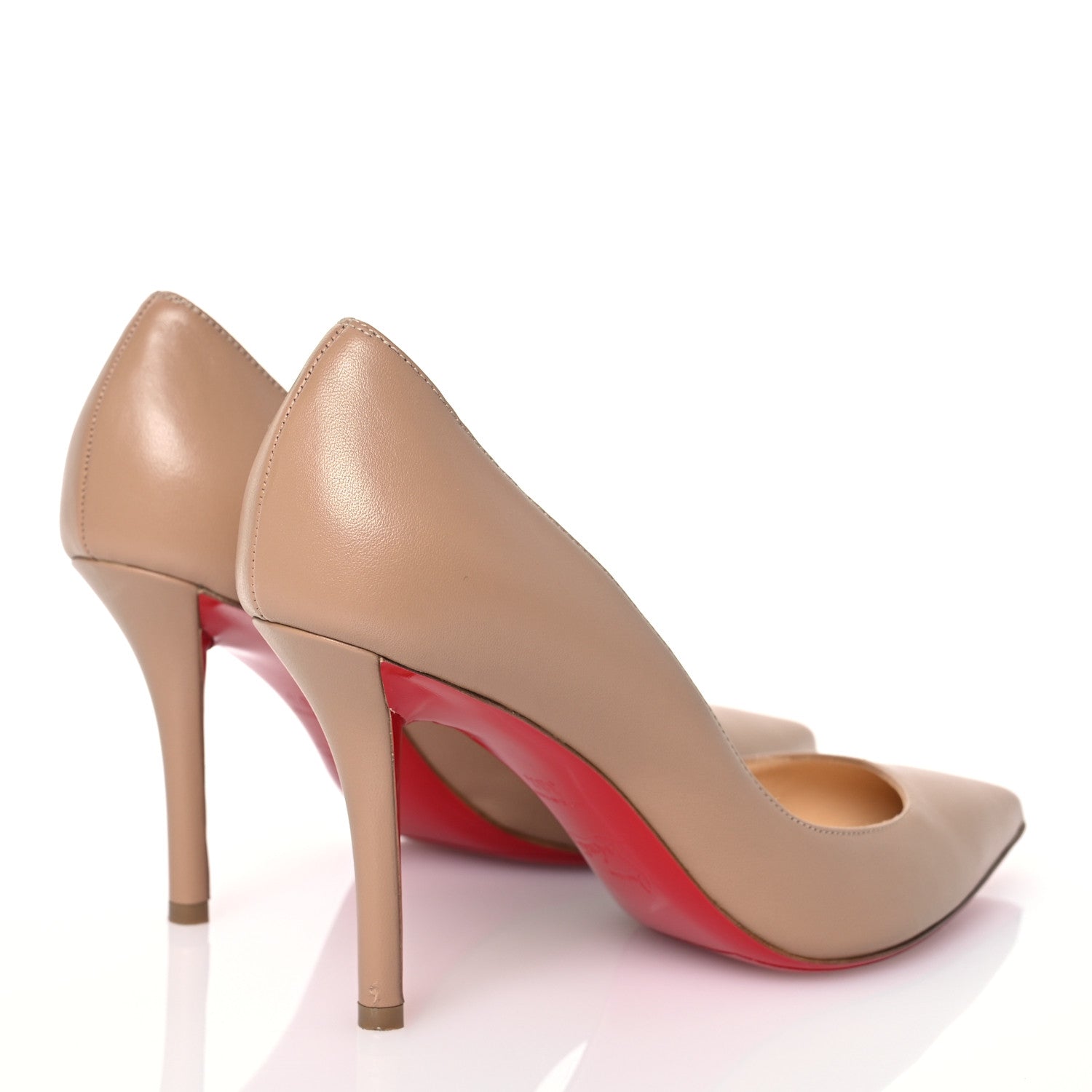Christian Louboutin Nappa Apostrophy 85 Pumps 38.5 Nude 4 of 15