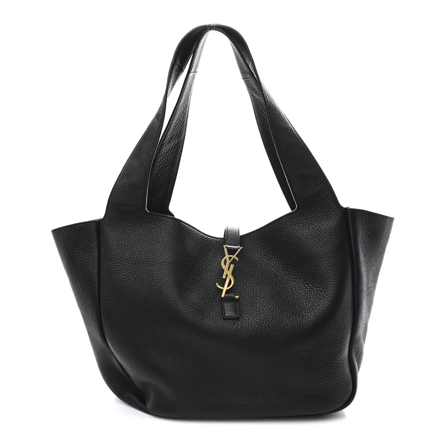 Grained Deerskin Bea Tote Black