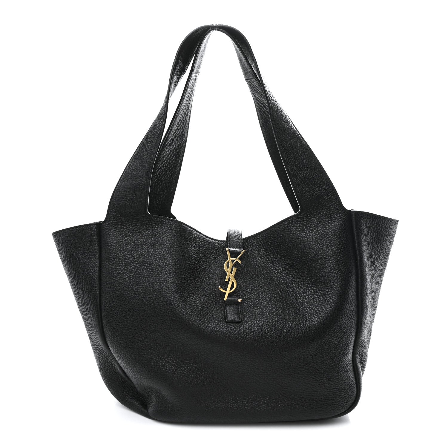 Saint Laurent Grained Deerskin Bea Tote Black 1 of 9
