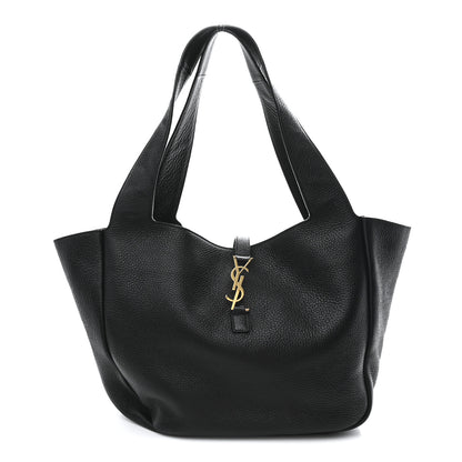 Saint Laurent Grained Deerskin Bea Tote Black 1 of 9