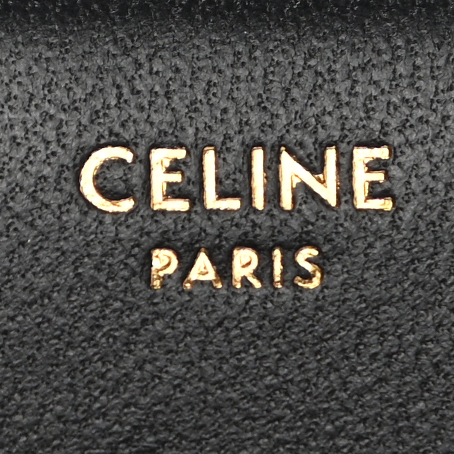 Celine Shiny Smooth Lambskin Small Triomphe Wallet Black 6 of 9
