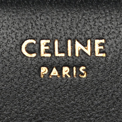 Celine Shiny Smooth Lambskin Small Triomphe Wallet Black 6 of 9
