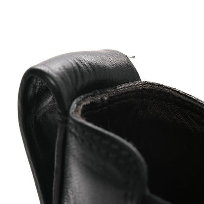 Bottega Veneta Calfskin The Tire Cropped Chelsea Boots 40.5 Black Tangerine 11 of 13