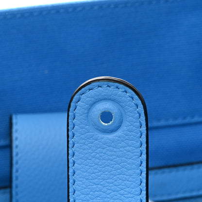 Versace Canvas Calfskin La Medusa Tote Bag Blue 11 of 12