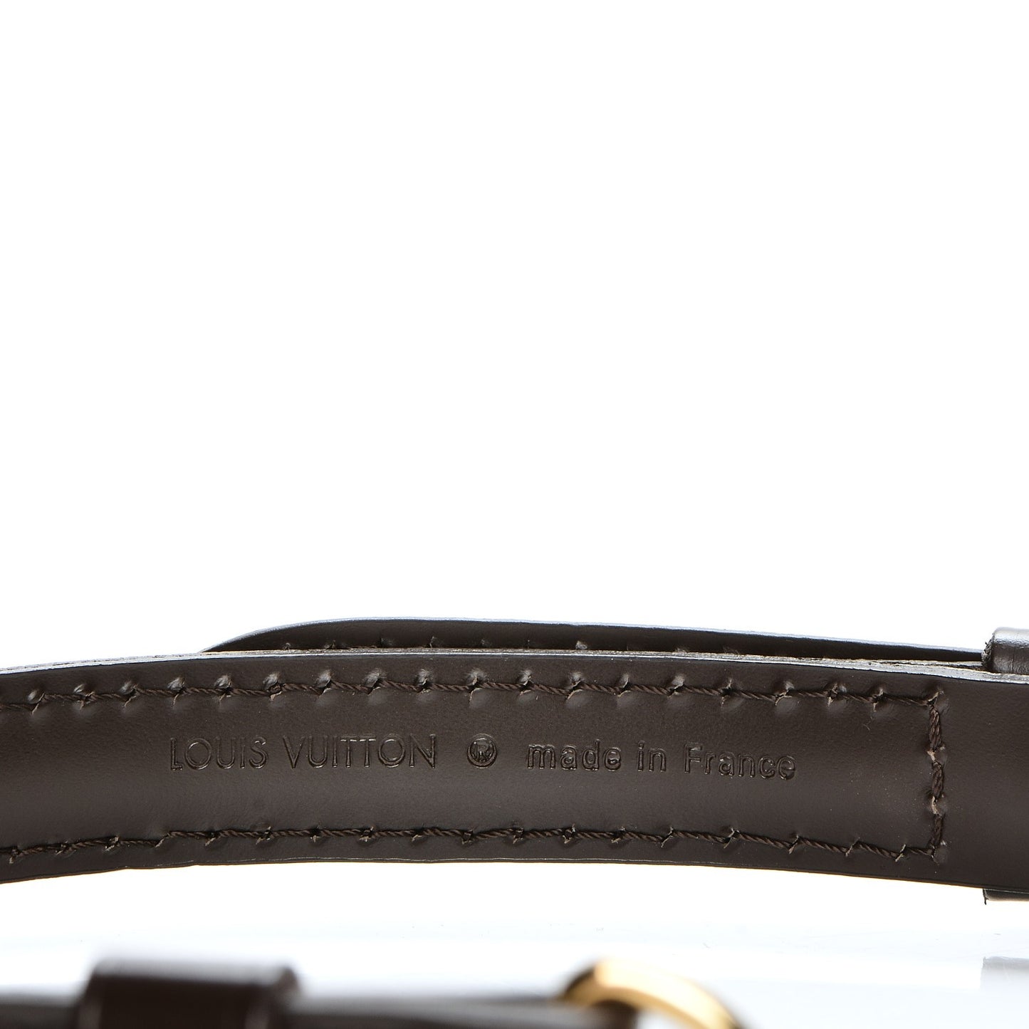 Calfskin 12mm Adjustable Shoulder Strap Brown
