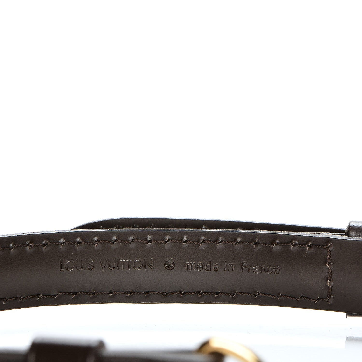 Louis Vuitton Calfskin 12mm Adjustable Shoulder Strap Brown 5 of 5