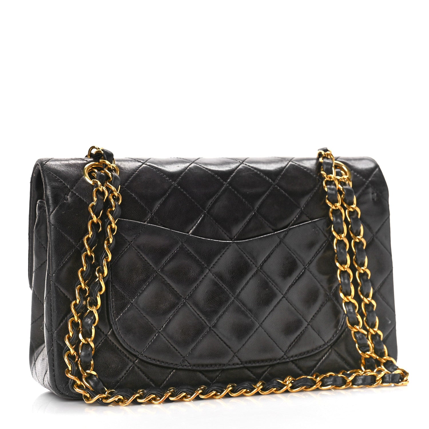 Chanel Lambskin Quilted Small Double Flap Black 3 of 12