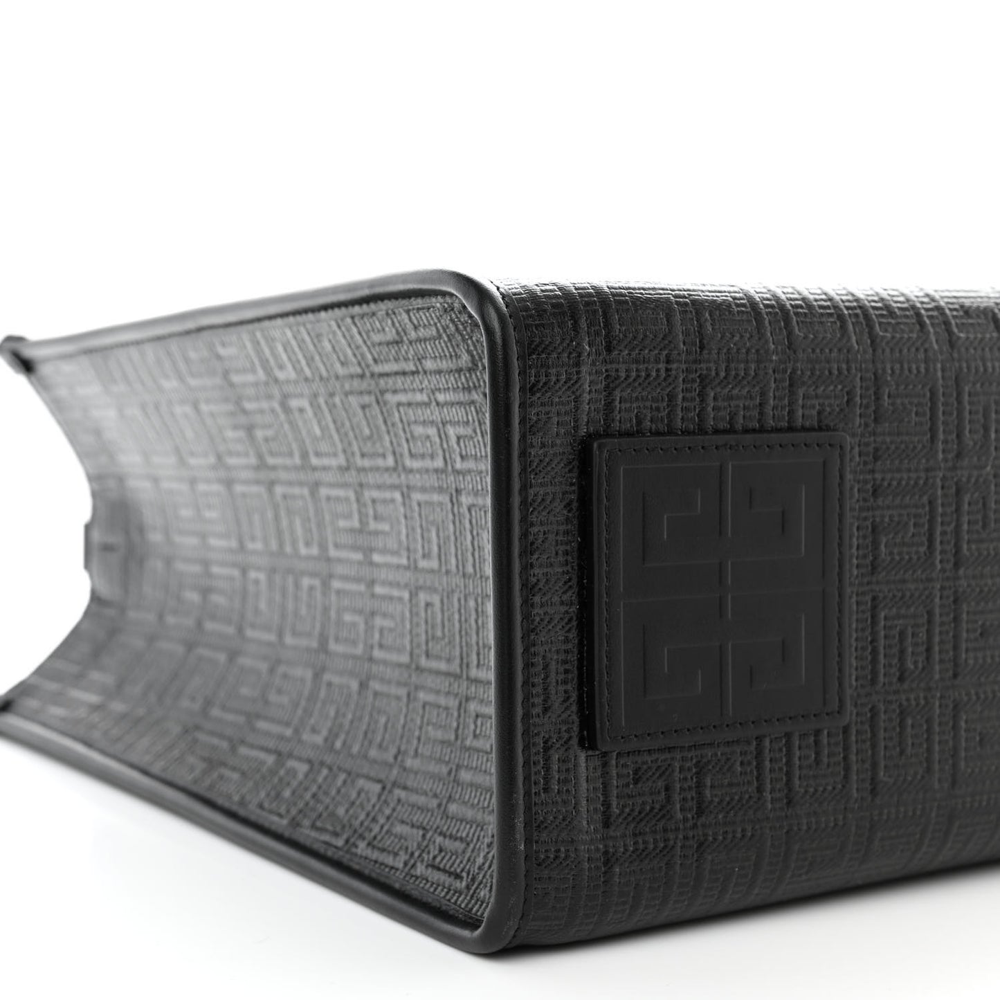 4G Coated Canvas Logo Medium G-Tote Black