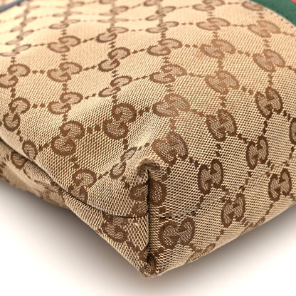 Gucci GG Monogram Web Flat Messenger Bag Black 9 of 10