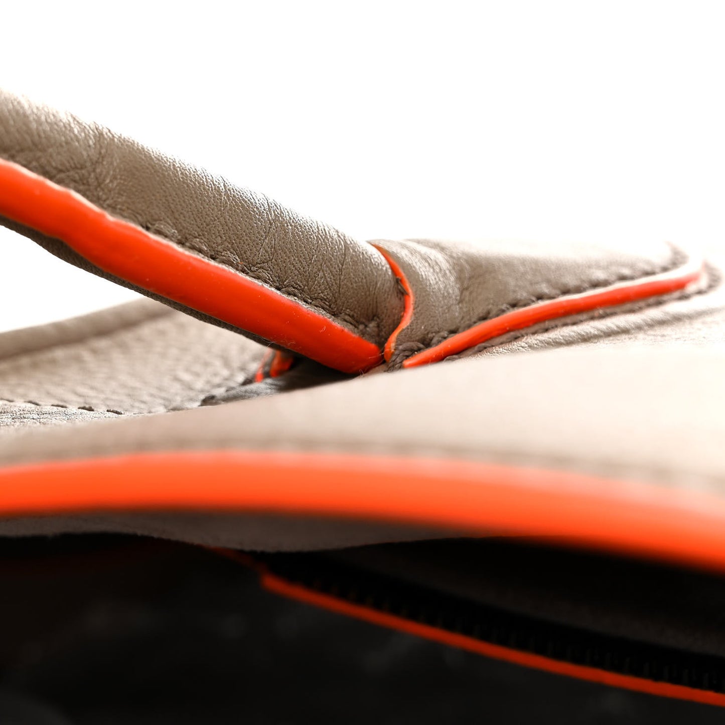 Supple Calfskin Medium Phantom Luggage Grey Orange