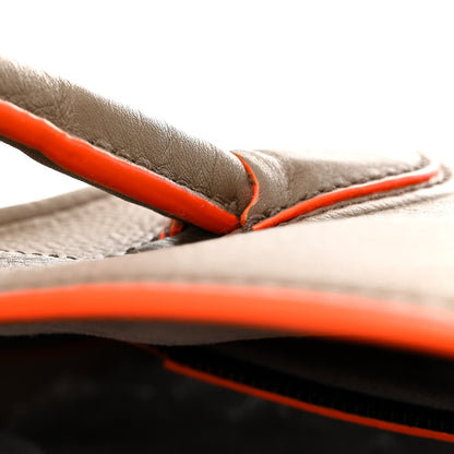Celine Supple Calfskin Medium Phantom Luggage Grey Orange 16 of 16